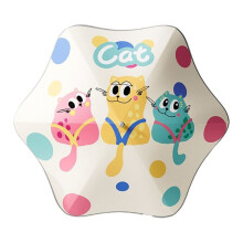 Cute Cartoon Umbrella UV Protect Umbrella Kids Sunny and Rainy Long Umbrel Rainbow Polka Dot Cat