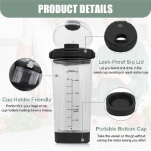 Blender Cup Lid for Blast BC100 /BC151 Series Portable Blender Cover Leakproof-Lid and Sip Spout