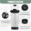Coperchio per Bicchiere del Frullatore per  Blast BC100 /BC151 Serie Coperchio Portatile A Prova di Perdite e Beccuccio 4