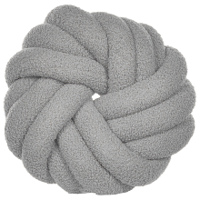 Throw Cushion AKOLA Boucle 31 x 31 cm Grey Solid
