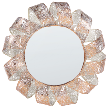 Wall Mirror MANGALORE 54 cm 54 cm Metal White
