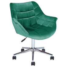 Desk Chair LABELLE Velvet Emerald Green