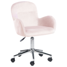 Desk Chair PRIDDY Velvet Pink