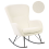 Beliani Rocking Chair ANASET Boucle Light Beige 1