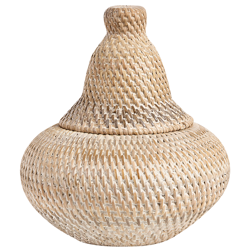 Beliani Basket Bila Rattan Natural