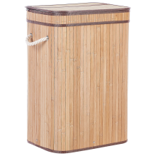 Laundry Basket KALUTARA Bamboo Light Brown