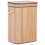 Beliani Laundry Basket KALUTARA Bamboo Light Brown 1