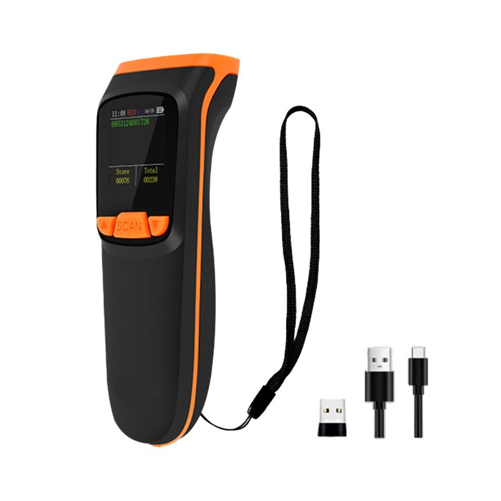 Wireless 2D Inventory Scanner Qr Barcode Data Collector Portable Warehouse Inventory Reader With Display 4712923651608