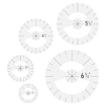 5Pcs Circle Ruler Quilting Template Set Circle Templates for Quilting Circle Rulers Circle Acrylic Quilting Rulers