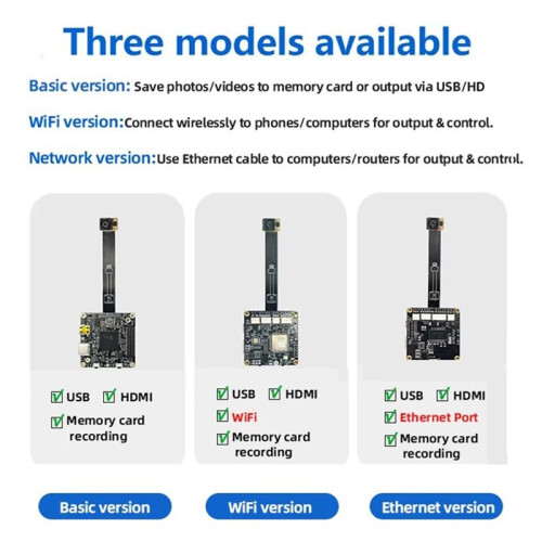 Module de Caméra IMX386 12MP 4K Solution Vidéo pour Casque de Vélo Extérieur Caméra Wifi Module USB 1
