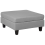Beliani Ottoman FEVIK Fabric Light Grey 1