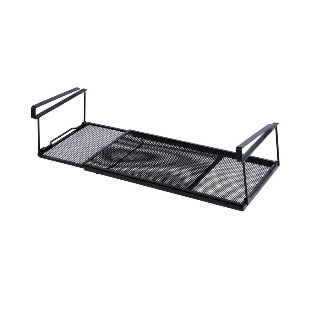 Extendable Steel Under Cabinet Organizer Shelf, Under Desk Storage Rack, Multipurpose Kitchen Hanging Basket 4712902363034