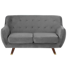 Sofa 2 Seater BODO Velvet Grey