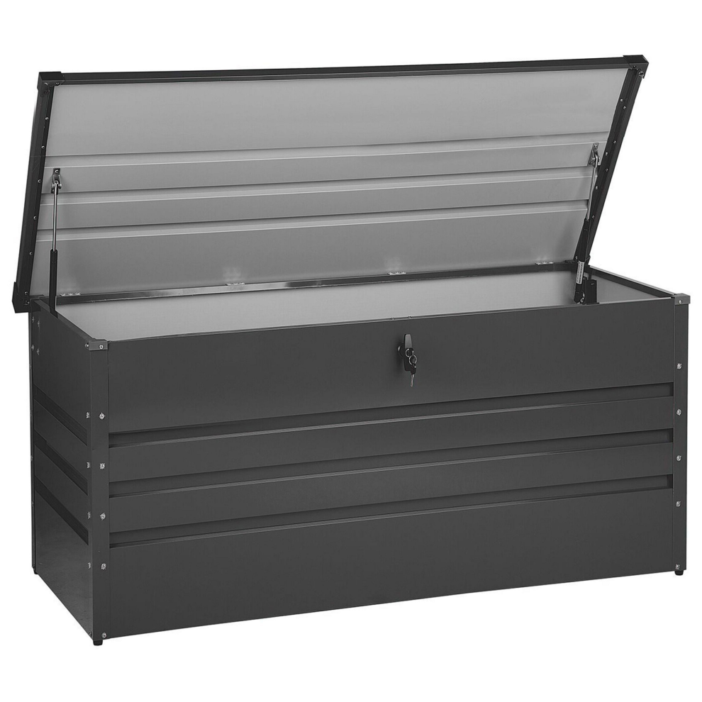 Storage Box CEBROSA 132 cm 62 cm Graphite Grey