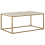 Beliani Coffee Table DELANO Marble/ Gold 1