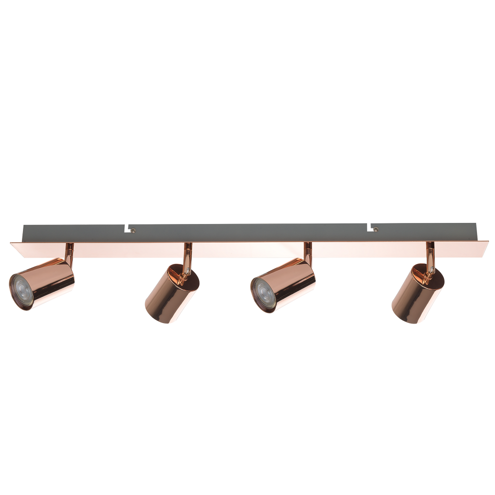 4 Light Spotlight TIGRIS Adjustable Metal Copper