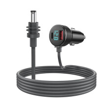 For Starlink Power Cable 12V-24V Cigarrete Lighter Adapter to Power Cable with Type-C Port and Voltmeter 16.4ft