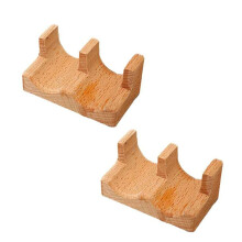 Bandeja de Madera para Soporte de Tacos de Sushi, 2 Piezas, Platos para Servir, Divisores, Accesorios, Estante para Tacos para Fiestas, Reuniones de