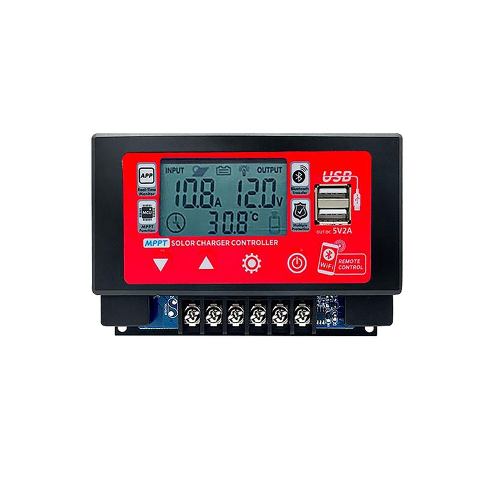 Wifi Solar Charge Controller 60A Mppt Controller With Lcd Display Dual Usb Support 12V/24V/36V/48V/60V 60A 6031123156736