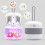 Portable Ultraviolet Rays Pacifier Sterilizer That Can Hold 2 Pacifiers, UV-C Denture Sterilizer for 4 Dentures. 2
