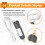 Electric Resin Drill Set,Including Eye Screws,Twist Drill Bits Tools,Electric  Drill for DIY Keychains Crafts Making 6