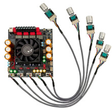 New ZK-APTX3 Amplifier 2.1 Channel 3D Surround Sound Subwoofer 300Wx2+600W Audio Power Amplifier Audiophile B