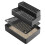 Adjustable 3 Steps Litter Box Ramp with Filter Function,Detachable Litter Trapper,Easy Clean Cat Litter Stair 2