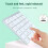 Numeric Keyboard 28Keys Portable Wireless Keyboard for Tablet PC Laptop Rechargeable Numpad Digital 5