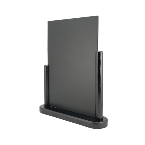 Deflecto Double Sided Small Countertop Chalkboard Information Display Black TCB-SM-BLK 1