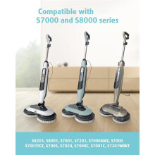 6er-Pack Verbesserte Ersatzbürstenpads für Dampfmopps der Serien für S8201/S8001/S7201/S7000