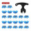 21Pcs  Spikes Set 20  Shoe Spikes Replacements with 1 Cleats Spanner Shoe Cleats  Cleats Replacement 2