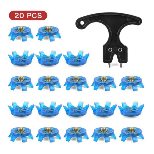 21Pcs  Spikes Set 20  Shoe Spikes Replacements with 1 Cleats Spanner Shoe Cleats  Cleats Replacement 1