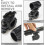 4 pezzi Supporto per torcia da bicicletta con clip per manubrio, universale in plastica 7