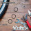 4Pcs Bicycle Tapered Fork Spacers Set 1.5 Inch Alloy Headset Base Rings 6