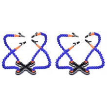 2X Diy Soldering Third Hand 4Pc Flexible Arms Welding Helping Stand Repair Holder Tool Soldering Station Aux Arms Tool