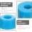 Coussinets antichoc pour skateboard, ensemble de 4 pièces, design compact, accessoires pour skateboard 6