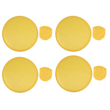 4X Faltbare Runde FäCher Gelb