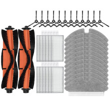 Compatibel met Zijborstel, HEPA-Filter en Dweil voor  voor Mova M1 / Trouver M1 Robotstofzuiger.