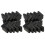 Rubber L Shaped Angle Iron Foot Pads Covers 20 Pcs Black 1