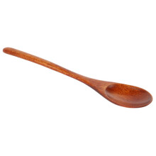 Cuillere En Bois Cuillere 20 Morceaux de Vaisselle Ecologique Cuillere En Bois Ovale Naturelle pour Manger Melange En Remuant Cuire Cafe Petit Cafe