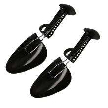 Organisateur Support de Botte de Civière D'Arbre Chaussures pour Homme Longueur Réglable en Plastique Pratiques 15 Paires (15 Paires de Noir)