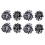 200Pcs(100 Pairs)Garden Irrigation Kit Adjustable Atomization Dripper Atomization Connection Tee Drip Irrigation Kit 1
