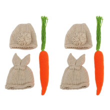 2X Newborn Baby Photography Props Infant Boy Girl Knit Rabbit Photo Outfits