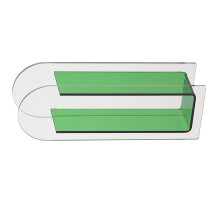 Green Tint Acrylic Vase Home Accessory