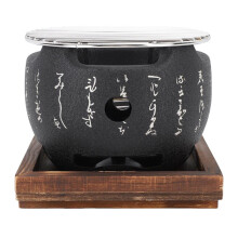 Japanse Stijl Grill Draagbare Japanse BBQ Grill Ronde Voedsel Houtskoolfornuis Huishoudelijke Barbecue Gereedschap voor Kamperen
