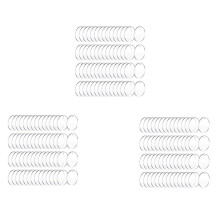 150 Pcs 3 Inch Acrylic Blanks with Hole Transparent Circle Ornament Clear Round Acrylic Christmas Ornament Blanks