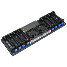 8-Kanaals 18650 Batterijcapaciteitstester 12-19V 2,4-Inch Kleurenscherm met Gebogen Display Elektronische Belastingstestmodule