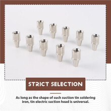 10 St/Set 1,2 mm/1,6 mm Munstycksspetsar för Metalllödning, Svetsspets för Elektrisk Vakuumlödsugare