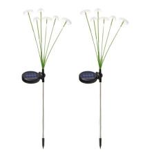 Solar-Pilz-Gartenleuchten mit Zwei Leuchtmodi, Wasserdichte LED-Solar-Gartenleuchten für Hof, Terrasse und Gartenweg