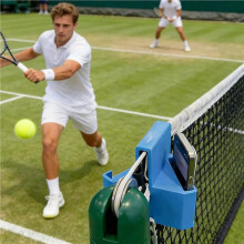 2X Tennis-Kamerahalterung, Sichere Halterung für Smartphone und Action-Cam mit Zwei Perspektiven, zum Aufzeichnen und Analysieren Von Spielen